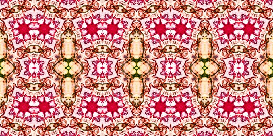 Seamless abstract pattern. the texture of the art is symmetrical Stock Photos