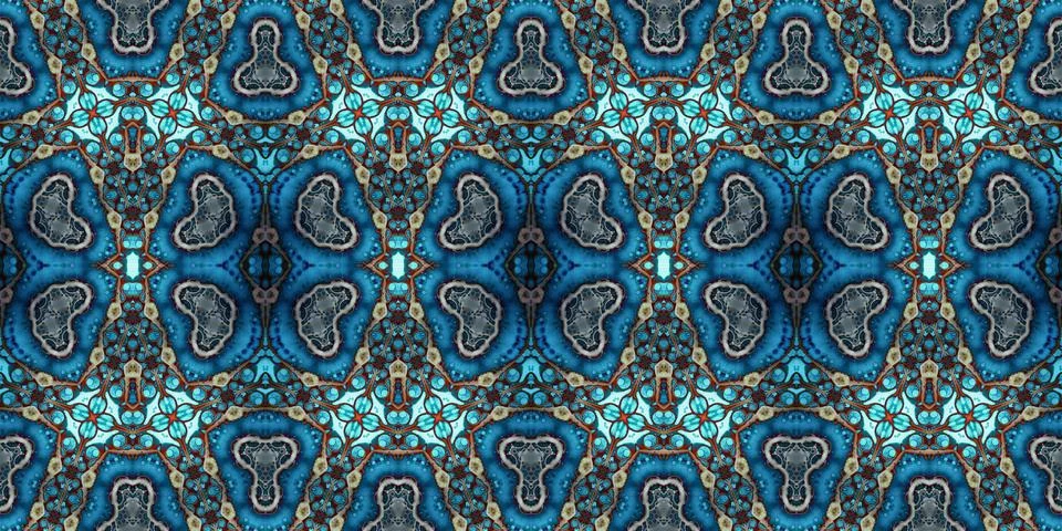 Seamless abstract pattern. the texture of the art is symmetrical Foto stock