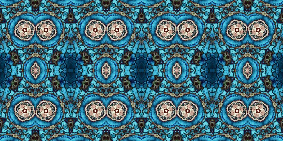 Seamless abstract pattern. the texture of the art is symmetrical Stock Photos