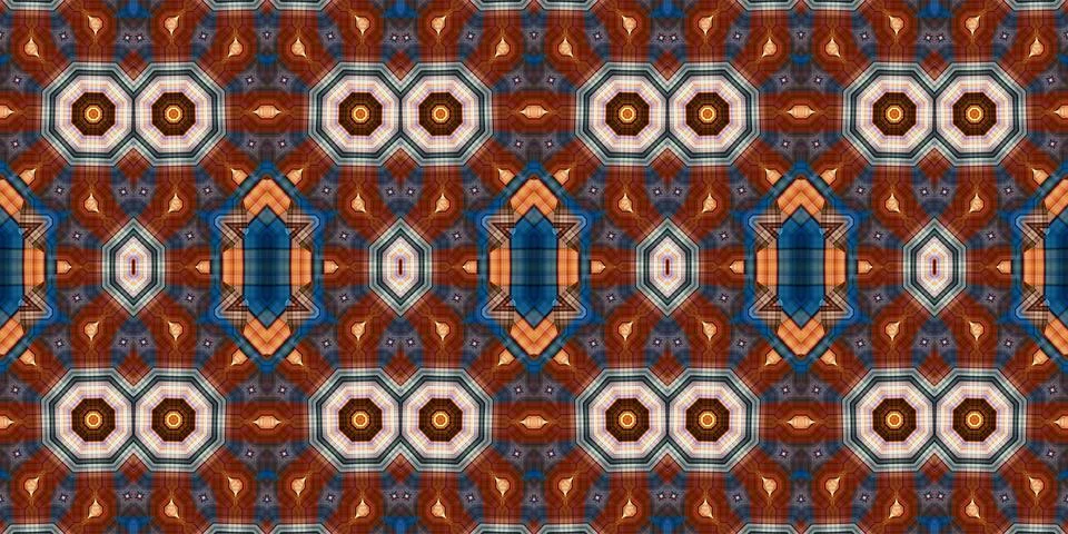 Seamless abstract pattern. the texture of the art is symmetrical Foto stock