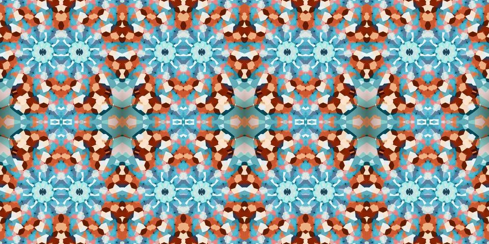 Seamless abstract pattern. the texture of the art is symmetrical Foto stock