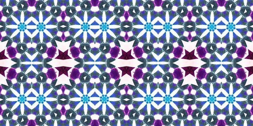 Seamless abstract pattern. the texture of the art is symmetrical Stock Photos