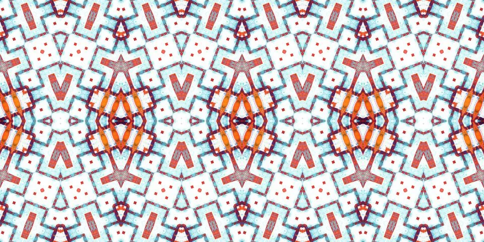 Seamless abstract pattern. the texture of the art is symmetrical Stock Photos