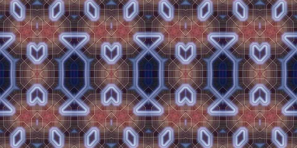 Seamless abstract pattern. the texture of the art is symmetrical Stock Photos