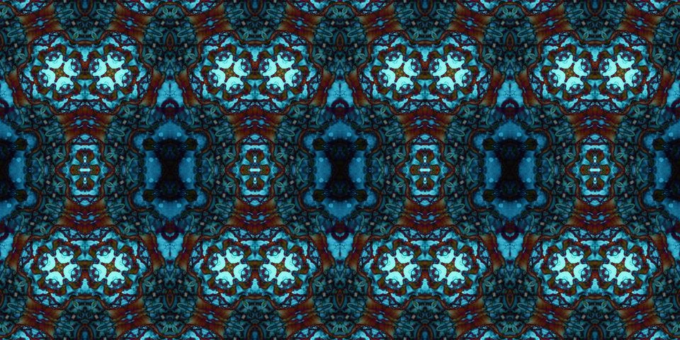Seamless abstract pattern. the texture of the art is symmetrical Stock Photos