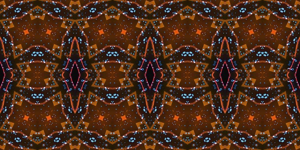 Seamless abstract pattern. the texture of the art is symmetrical Stock Photos