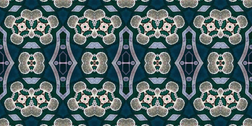 Seamless abstract pattern. the texture of the art is symmetrical Stock Photos