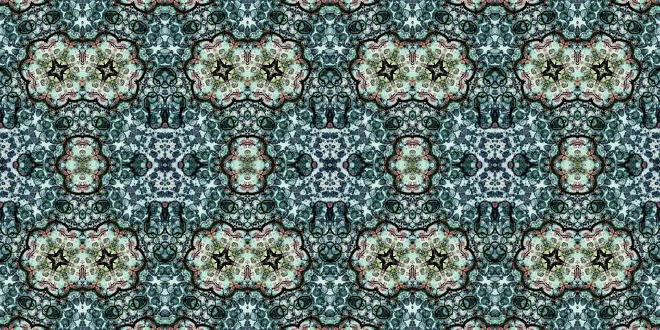 Seamless abstract pattern. the texture of the art is symmetrical Stock Photos