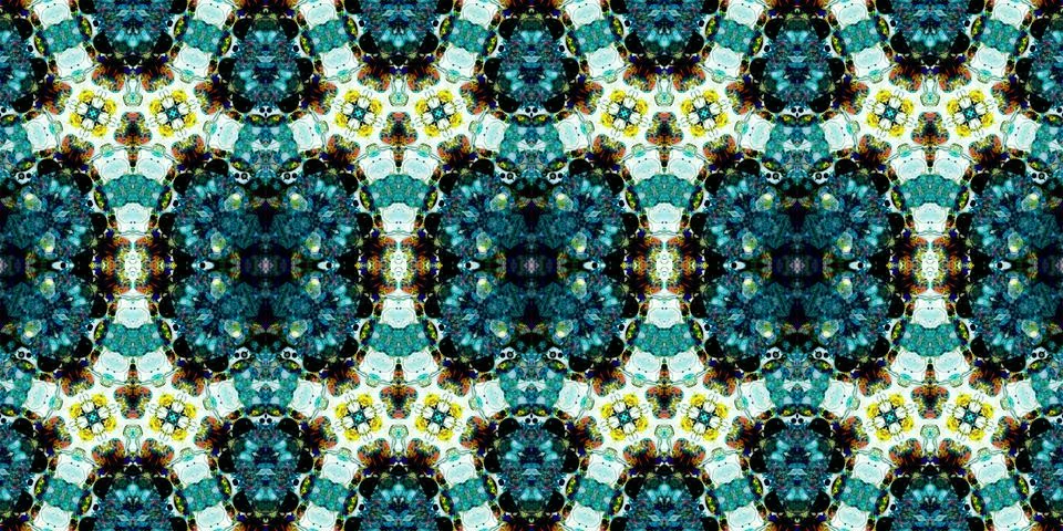 Seamless abstract pattern. the texture of the art is symmetrical Stock Photos