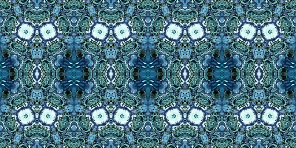 Seamless abstract pattern. the texture of the art is symmetrical Stock Photos