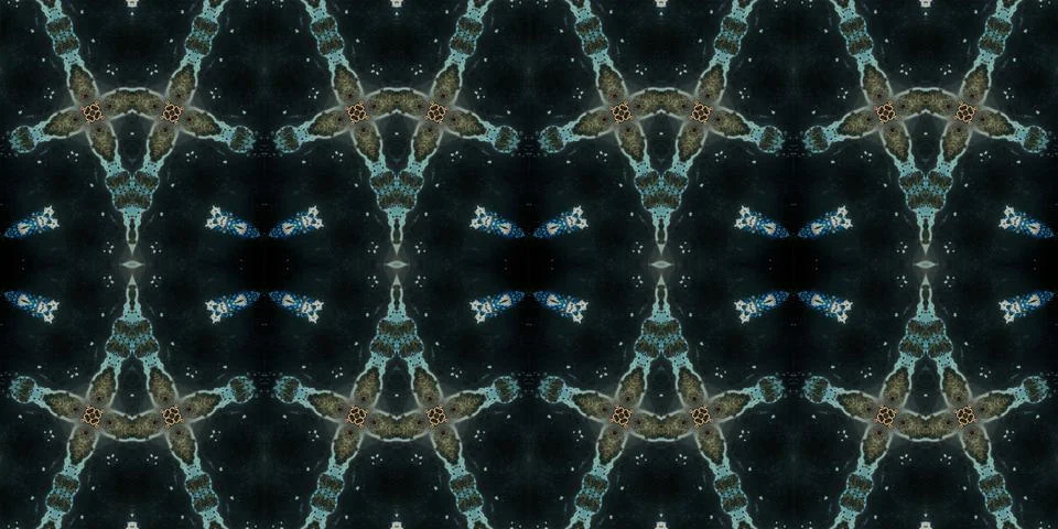 Seamless abstract pattern. the texture of the art is symmetrical 写真素材