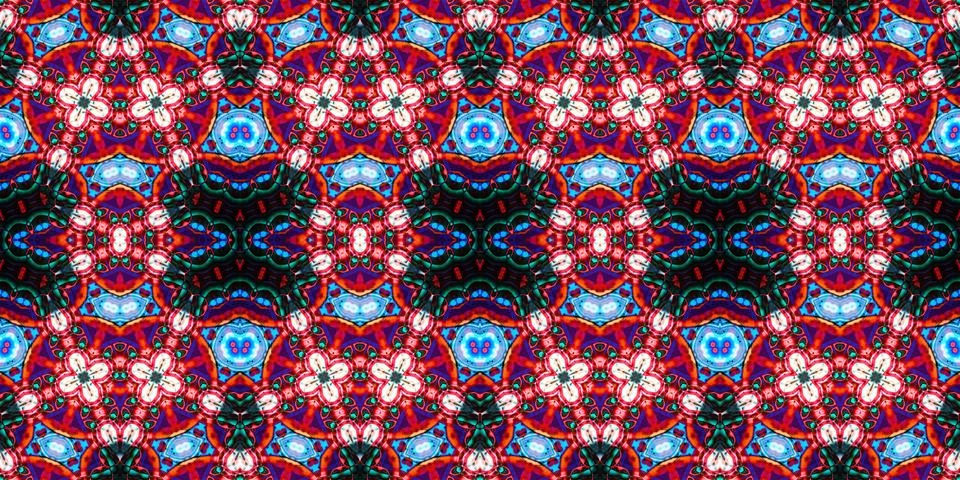 Seamless abstract pattern. the texture of the art is symmetrical Stock Photos