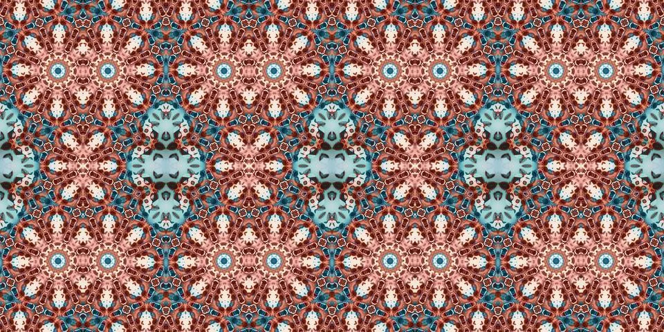 Seamless abstract pattern. the texture of the art is symmetrical Stock Photos