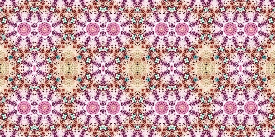 Seamless abstract pattern. the texture of the art is symmetrical Stock Photos