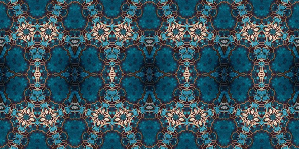 Seamless abstract pattern. the texture of the art is symmetrical Stock Photos