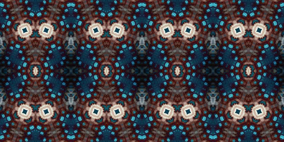 Seamless abstract pattern. the texture of the art is symmetrical Stock Photos