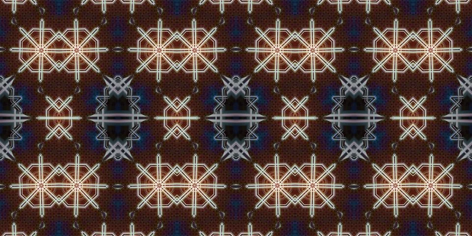 Seamless abstract pattern. the texture of the art is symmetrical Stock Photos