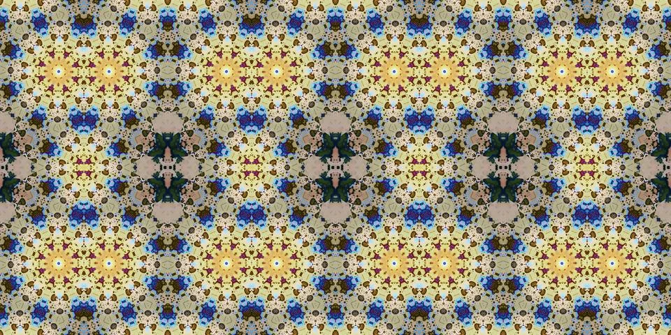 Seamless abstract pattern. the texture of the art is symmetrical Stock Photos