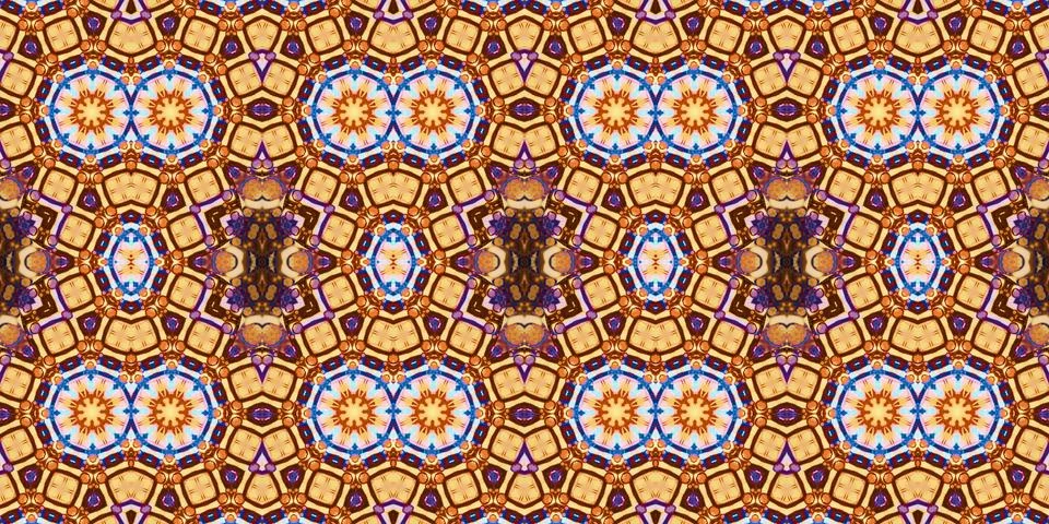 Seamless abstract pattern. the texture of the art is symmetrical 写真素材