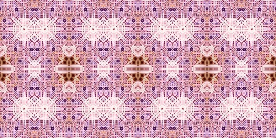 Seamless abstract pattern. the texture of the art is symmetrical Stock Photos