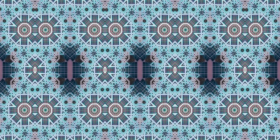 Seamless abstract pattern. the texture of the art is symmetrical Stock Photos