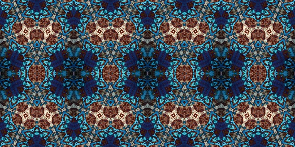 Seamless abstract pattern. the texture of the art is symmetrical Foto stock
