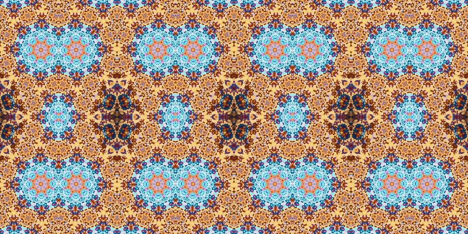 Seamless abstract pattern. the texture of the art is symmetrical Stock Photos