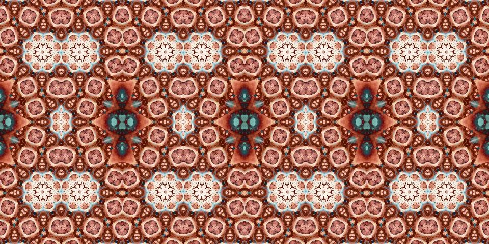 Seamless abstract pattern. the texture of the art is symmetrical Foto stock