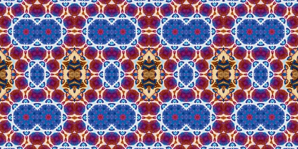 Seamless abstract pattern. the texture of the art is symmetrical Foto stock