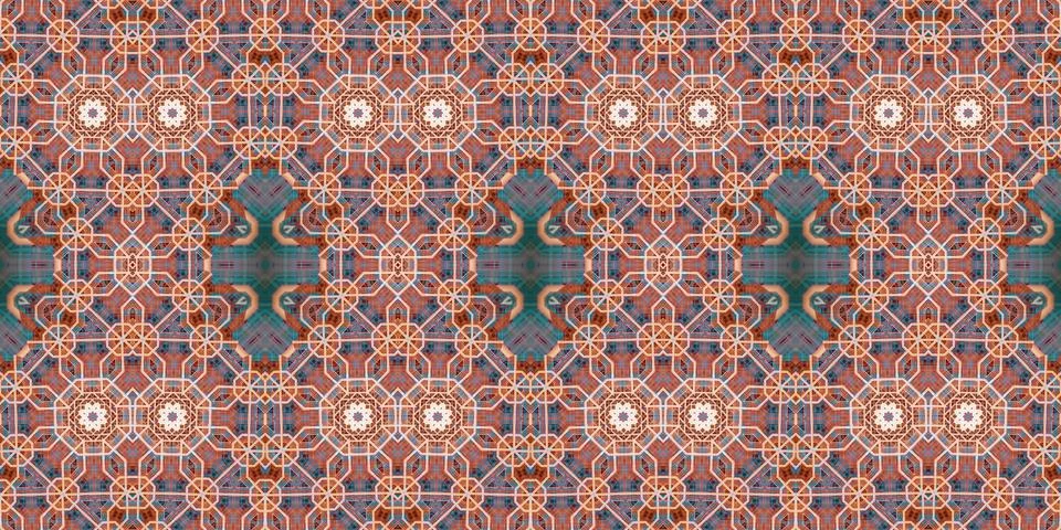 Seamless abstract pattern. the texture of the art is symmetrical Stock Photos