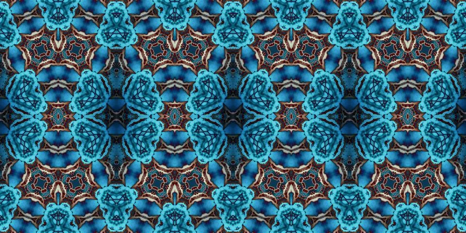 Seamless abstract pattern. the texture of the art is symmetrical Stock Photos