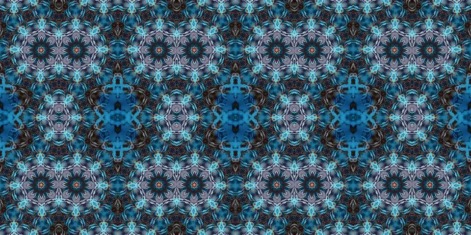 Seamless abstract pattern. the texture of the art is symmetrical Stock Photos