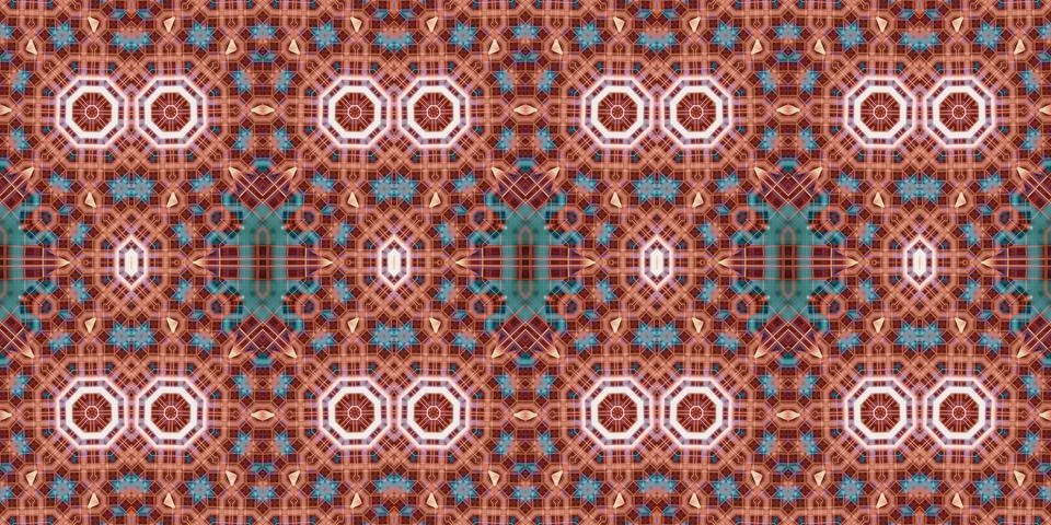 Seamless abstract pattern. the texture of the art is symmetrical Stock Photos
