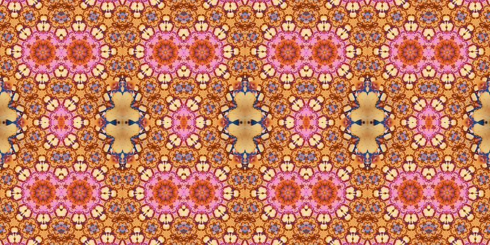 Seamless abstract pattern. the texture of the art is symmetrical Stock Photos
