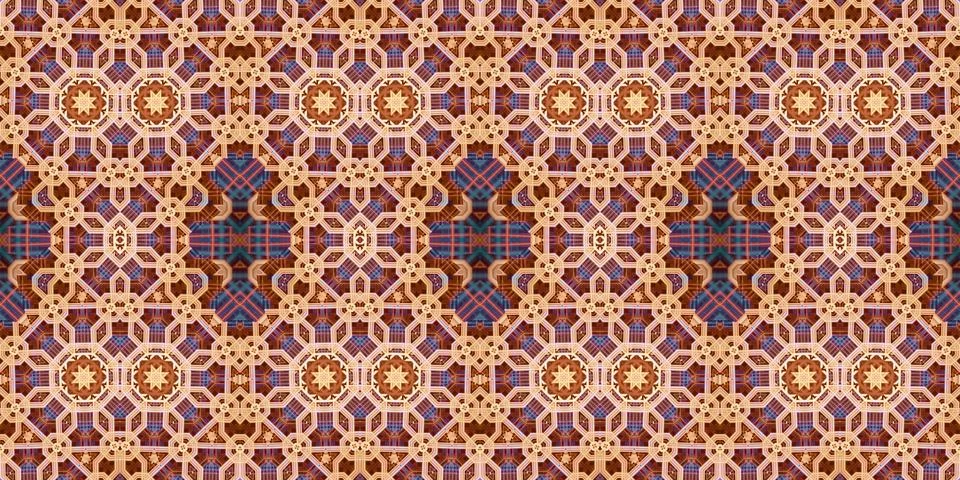 Seamless abstract pattern. the texture of the art is symmetrical Foto stock