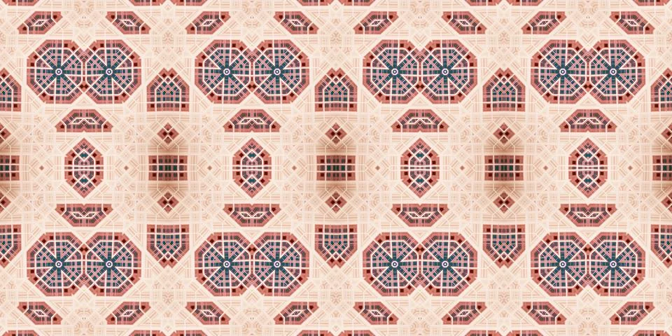 Seamless abstract pattern. the texture of the art is symmetrical Stock Photos