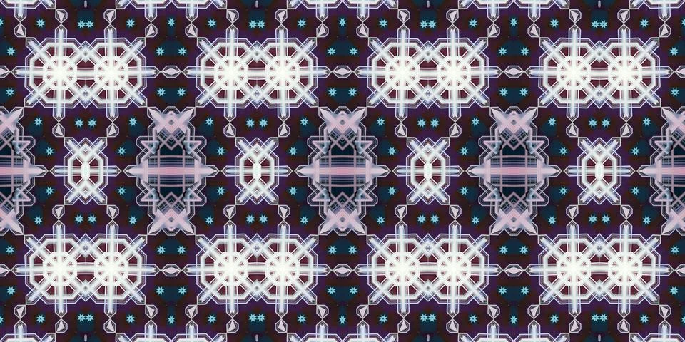 Seamless abstract pattern. the texture of the art is symmetrical Stock Photos
