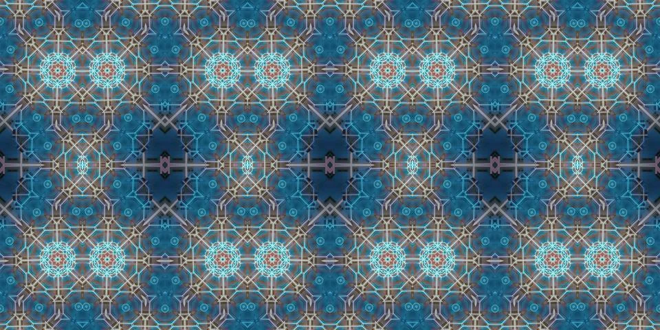 Seamless abstract pattern. the texture of the art is symmetrical Stock Photos