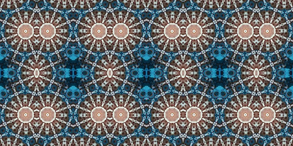 Seamless abstract pattern. the texture of the art is symmetrical Stock Photos