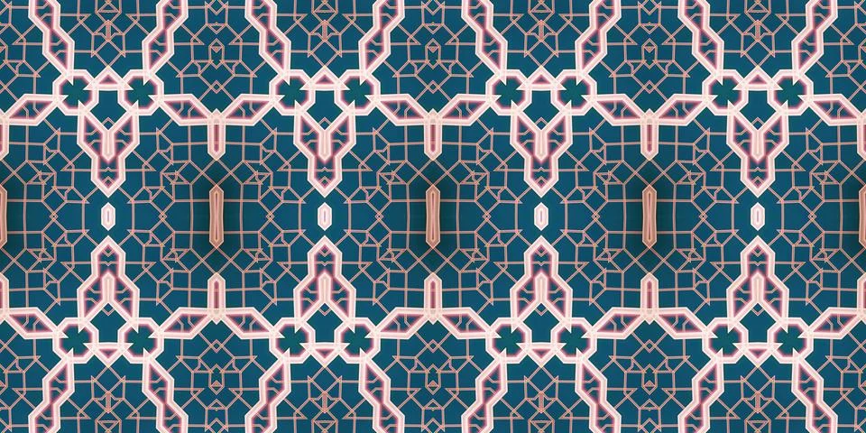 Seamless abstract pattern. the texture of the art is symmetrical Foto stock