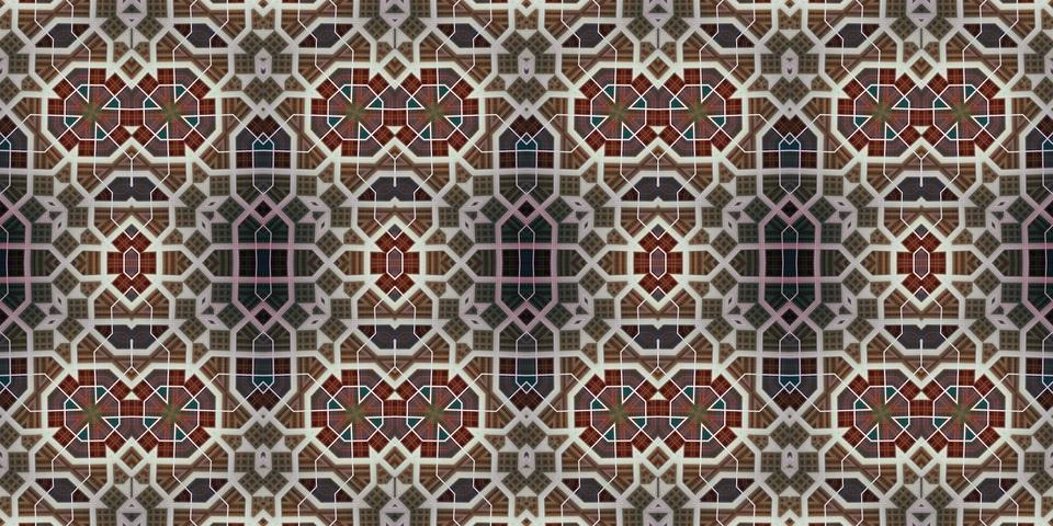 Seamless abstract pattern. the texture of the art is symmetrical Stock Photos