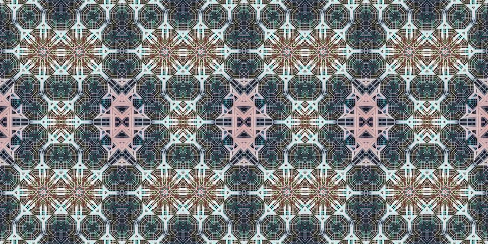 Seamless abstract pattern. the texture of the art is symmetrical Stock Photos