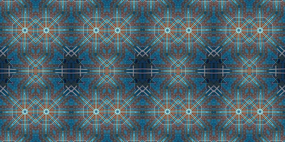 Seamless abstract pattern. the texture of the art is symmetrical Foto stock