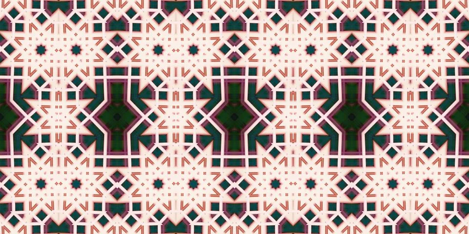 Seamless abstract pattern. the texture of the art is symmetrical Stock Photos