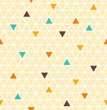 Seamless abstract pattern from triangles Stock Illustration