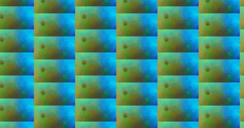 Seamless abstract pattern of vibrant colors and small, centered shapes. Stock Illustration