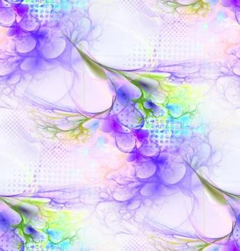Seamless abstract pattern in violet, blue and green Illustrazione stock