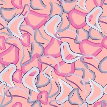 Seamless abstract pattern of watercolor abstract shapes Stock Illustration