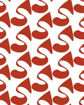 Seamless abstract pattern with wave shapes Illustrazione stock
