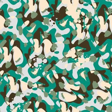 Seamless abstract pattern with wave vector shapes  스톡 일러스트